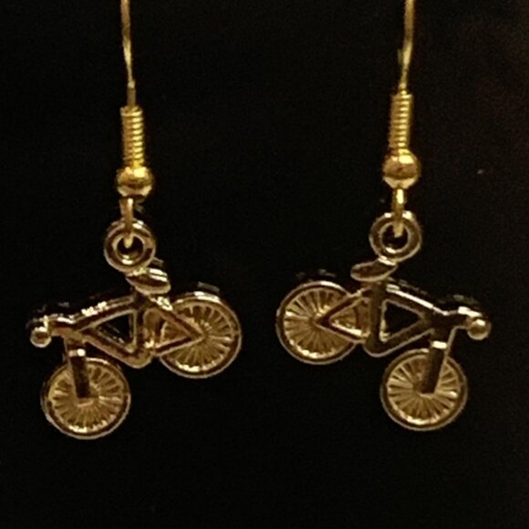 Bike Earring, Bicycle Earring, Biking, Gift Idea, Novelty Earring, Silly Earring - Picture 2 of 7